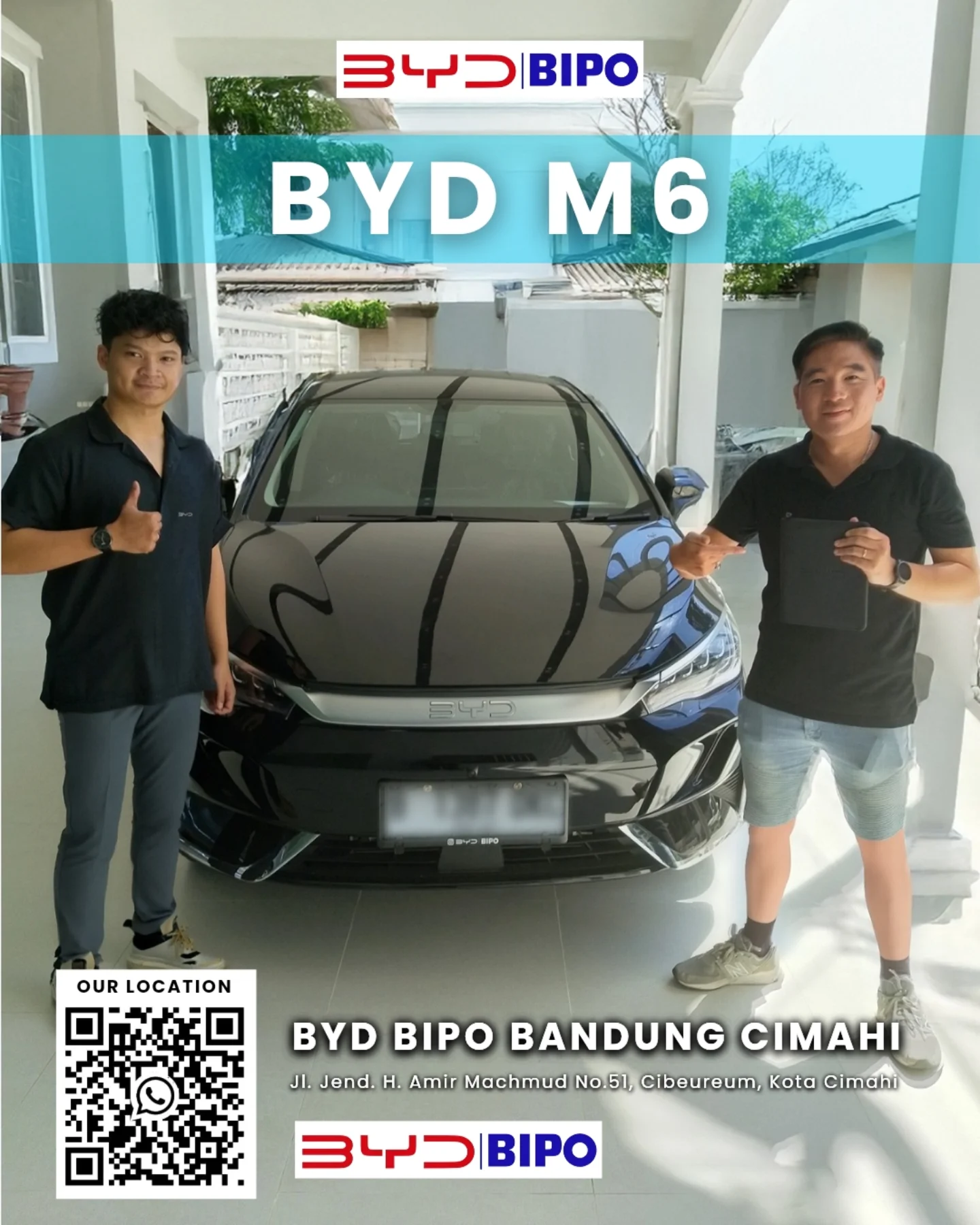 Customer Setia BYD M6 membeli Dealer BYD Bandung Cimahi Jl. Amir Mahmud